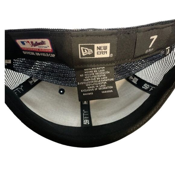 Men's Minnesota Twins New Era Navy official on-field cap 59FIFTY Fitted Hat - Picture 8 of 8